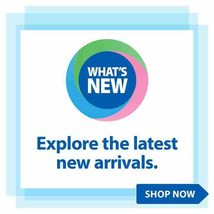 London Drugs weekly flyer specials, page 2. Features a 'What's New' graphic with the text 'Explore the latest new arrivals.' and a 'Shop Now' button.