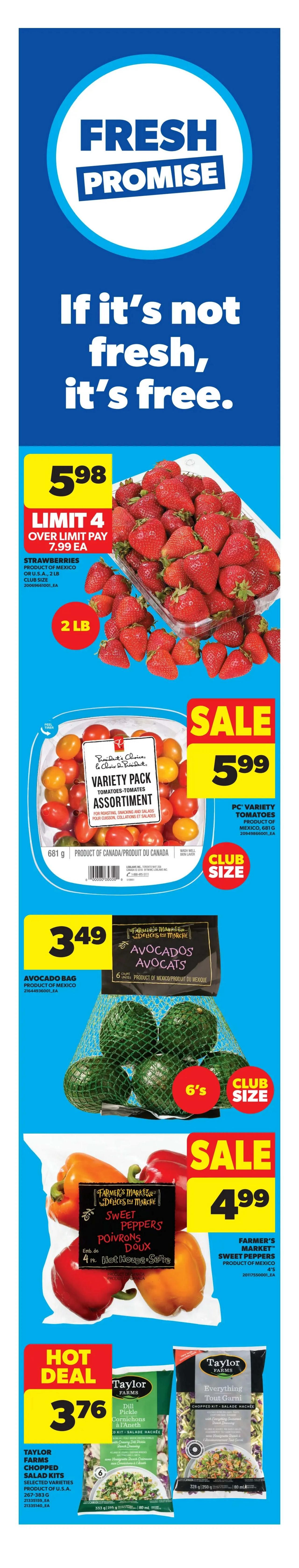 Real Canadian Superstore weekly flyer specials for Western Canada, valid March 19th to March 25th, 2026. Page 4 features a Deal Drop with a PC Rectangle Acacia Serving Board for $12 and 50% off or more deals. Cook's Portion Ham is on WOW sale for $1.99 per pound. Hot Deal: Lean Ground Beef (grass fed) is $10.88 for 900g. Cadbury Mini Eggs are $17.99, with members getting $1.50 back in Moredays. No Name Chicken Broth is $1.25 for 900 mL. Spend $300 or more and get up to $40 value in PC Butter Infused Turkey or Sufra Halal Turkey. Sale: Whole Chub Mackerel, dressed Tilapia, Headless & Gutted Blue Cod or Wild Pollock for $3 per pound. Armstrong Cheese Bars or Shredded Cheese are $7.99 for 600g. PC Orange Juice is $3.99 for 1.5L. Heinz Pasta or Beans are $1.25. Montellier Sparkling Water is $4.99 for 12x355mL. General Mills Family Size Cereal is $5.47. High Liner Panko Sea-Sear Selects are $8.99 for 425-515g. 817 Elephant Basmati and Extra Long Basmati Rice is $12.99 for 2kg. No Name Cat Litter is on sale for $11 for 18kg. Purex Bathroom Tissue is $11.97 for 24-48 rolls. Huggies Diapers are $35 for selected varieties. The flyer also highlights an Ad Match guarantee.
