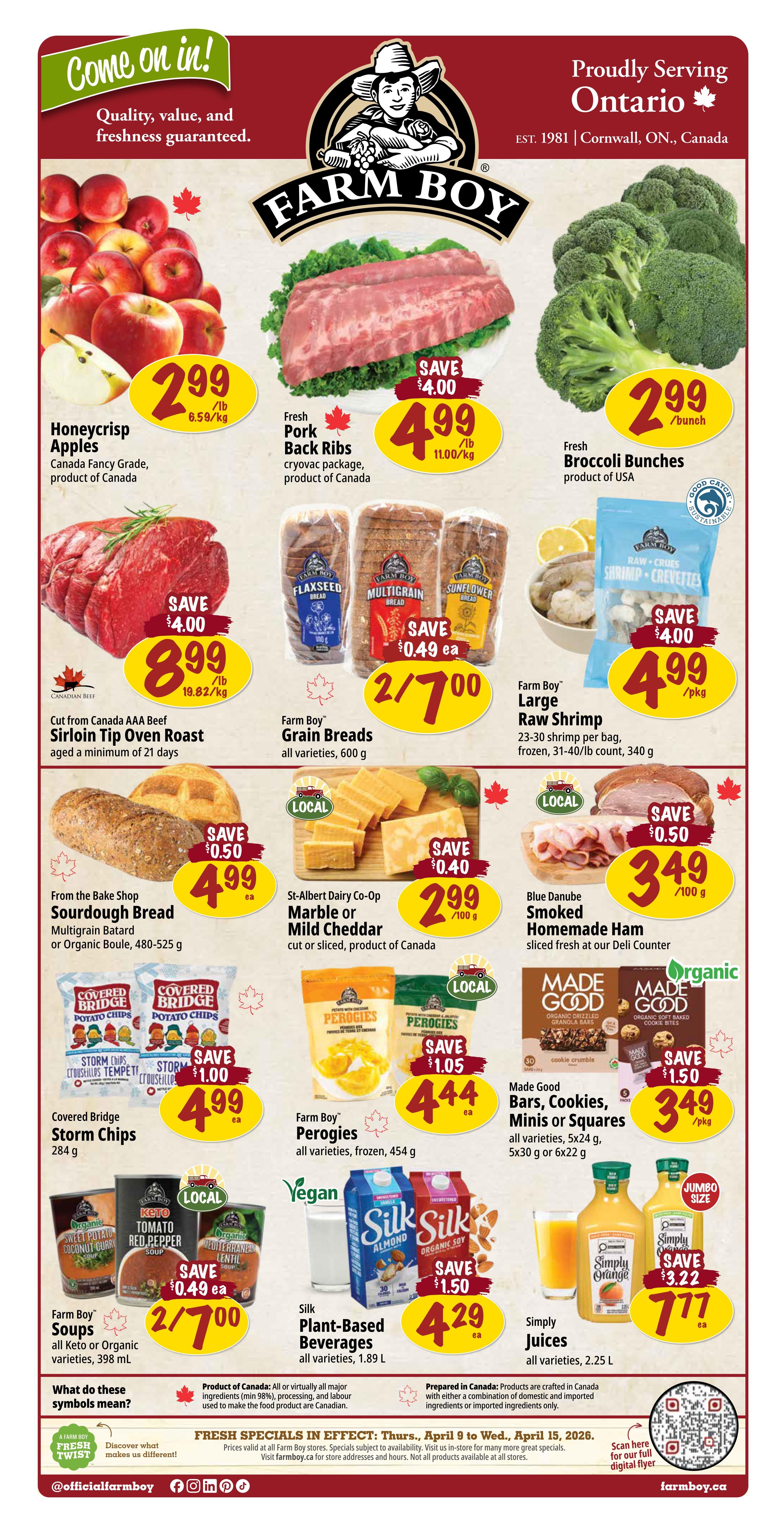 Farm Boy - Weekly Flyer Specials - Valid from April 9 to 15, 2026 - Page 1