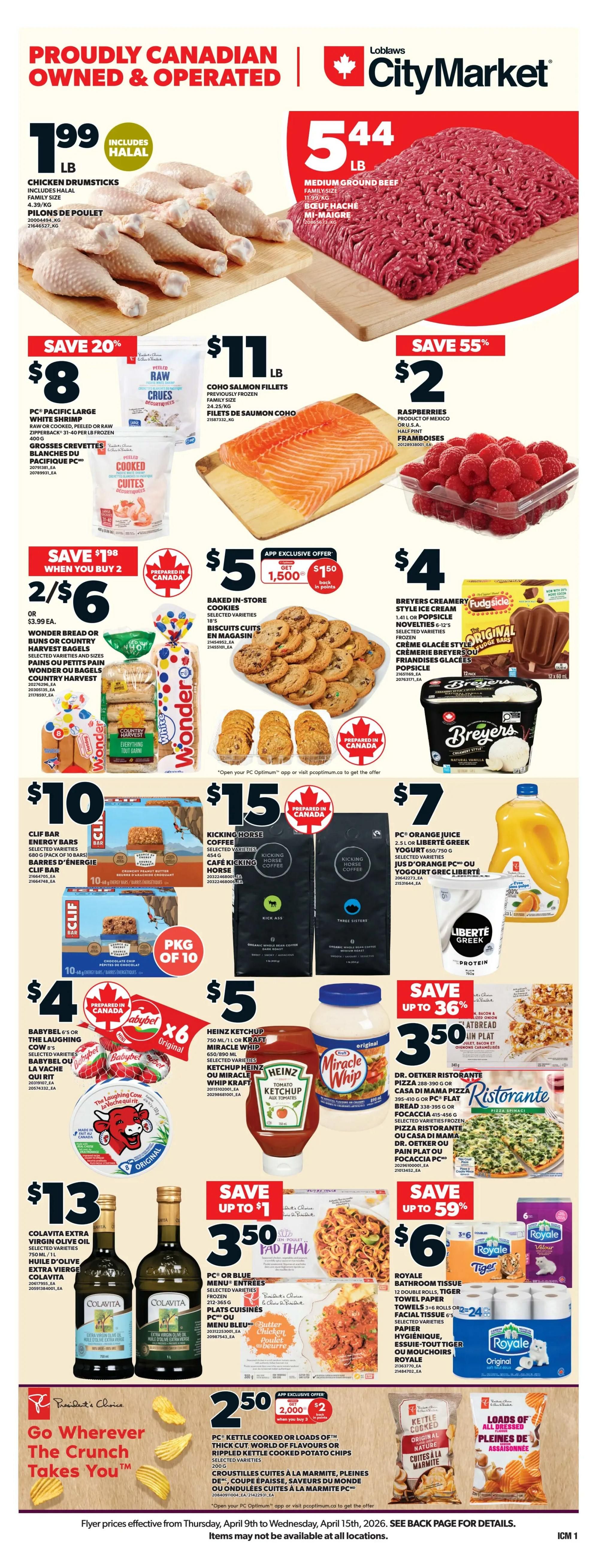 Loblaws - City Market - Weekly Flyer Specials - Valid from April 9 to 15, 2026 - Page 1