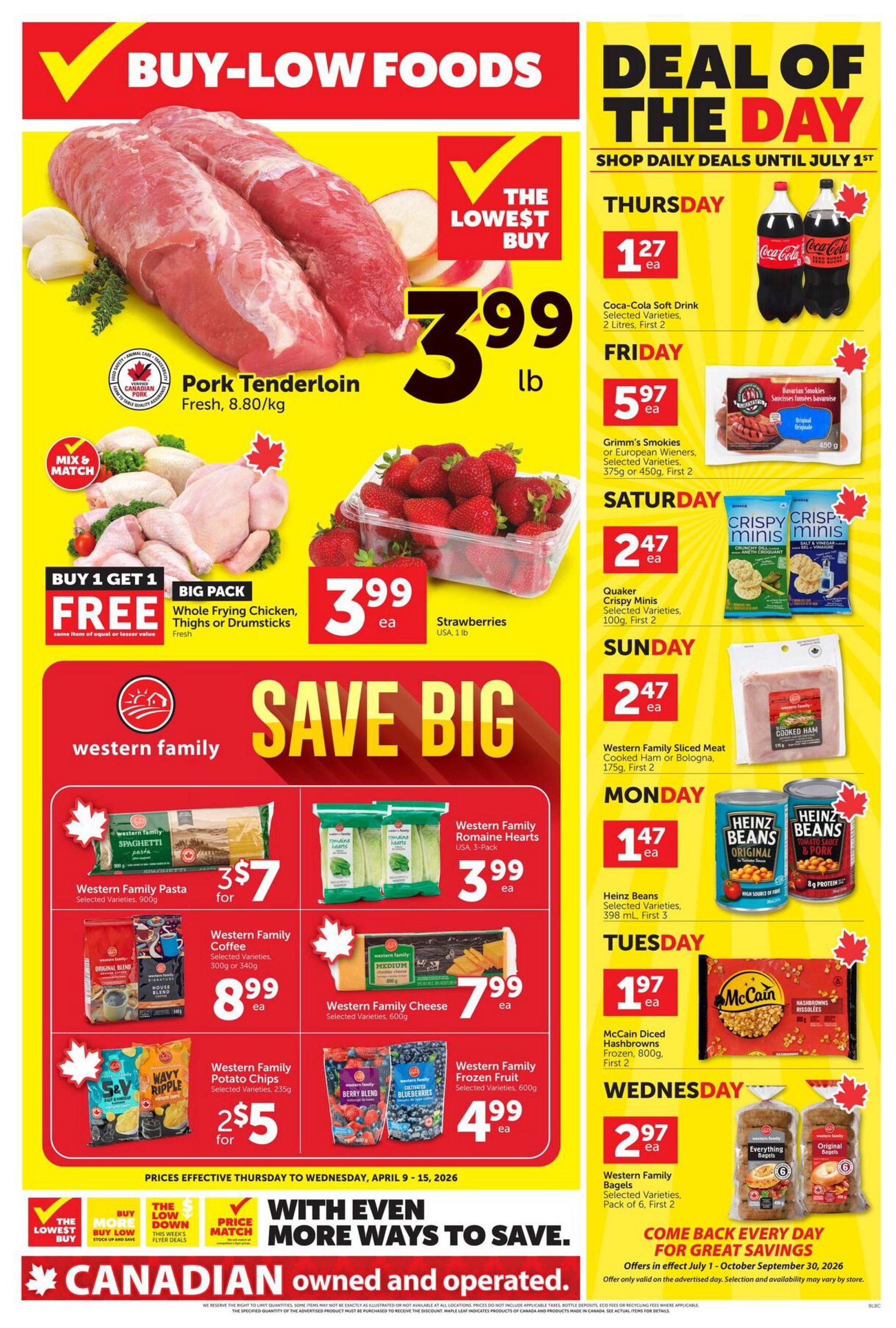 Buy-Low Foods - Weekly Flyer Specials - Valid from April 9 to 15, 2026 - Page 1