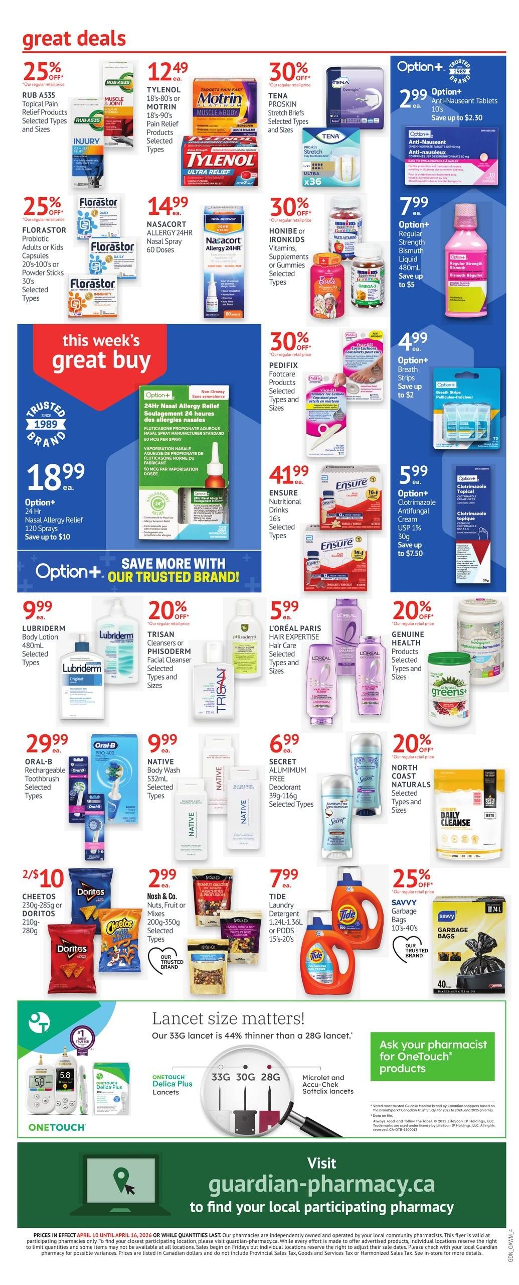 Guardian Pharmacy - Weekly Flyer Specials - Valid from April 10 to 16, 2026 - Page 4