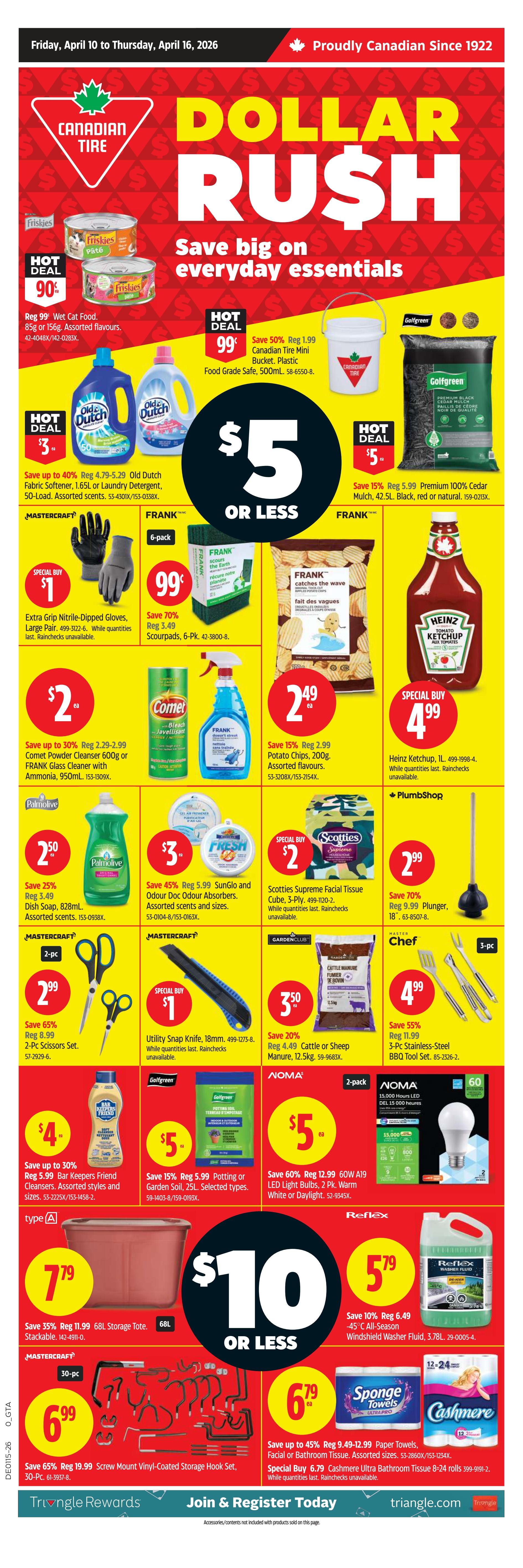 Canadian Tire - Ontario - Weekly Flyer Specials - Valid from April 10 to 16, 2026 - Page 1