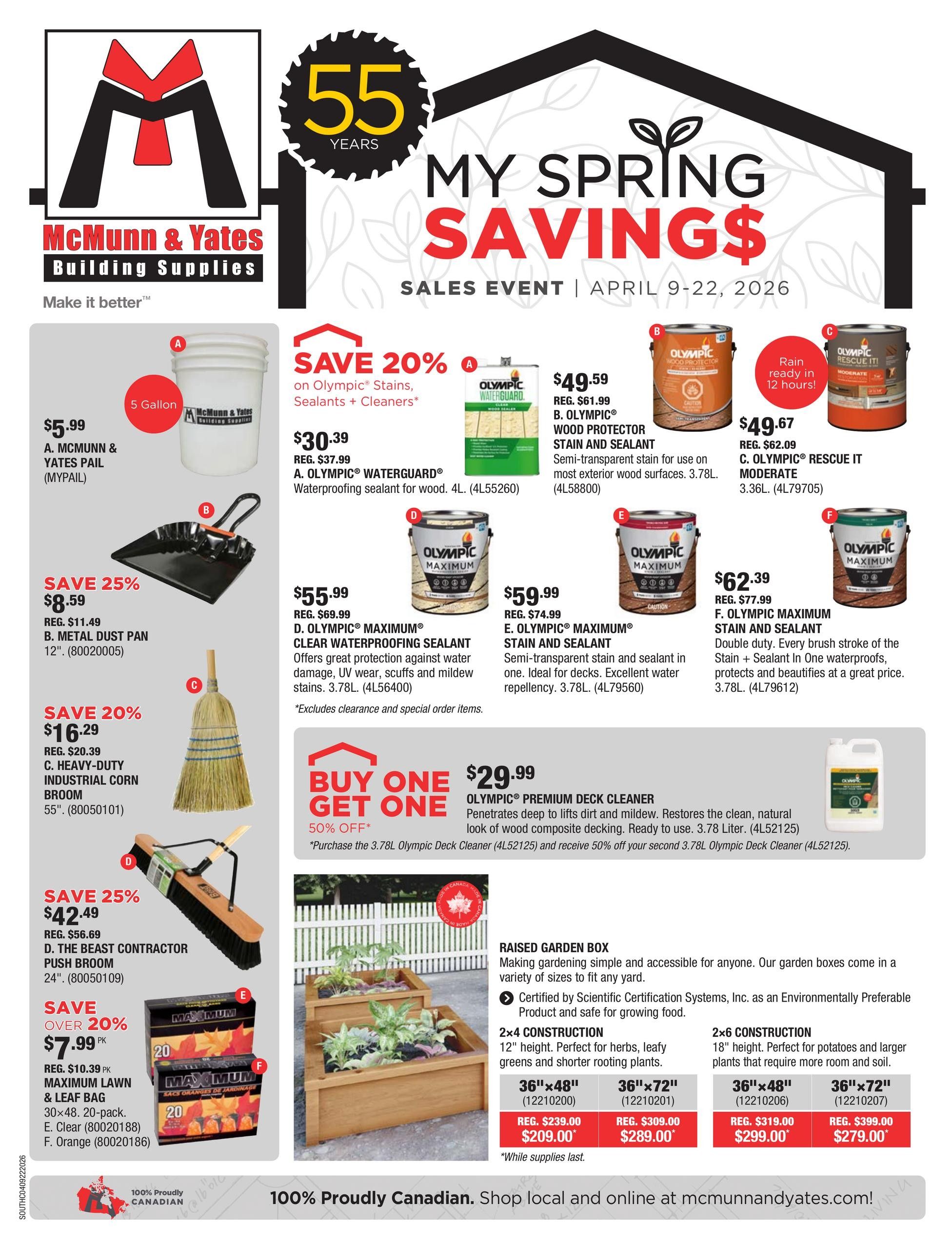 McMunn & Yates Building Supplies - Flyer Specials - Valid from April 9 to 22, 2026 - Page 1