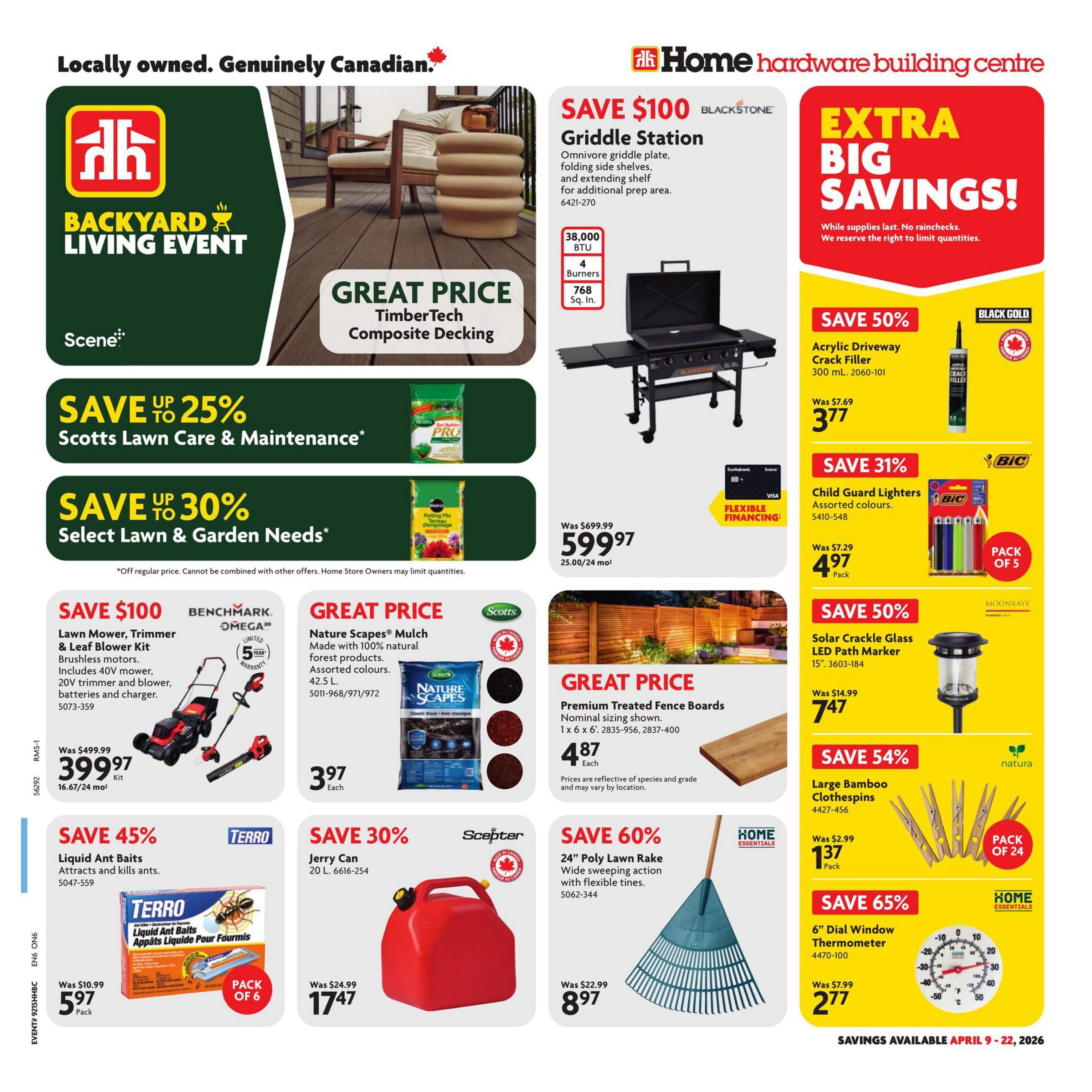 Home Hardware - Ontario - Building Centre - Valid from April 9 to 22, 2026 - Page 1