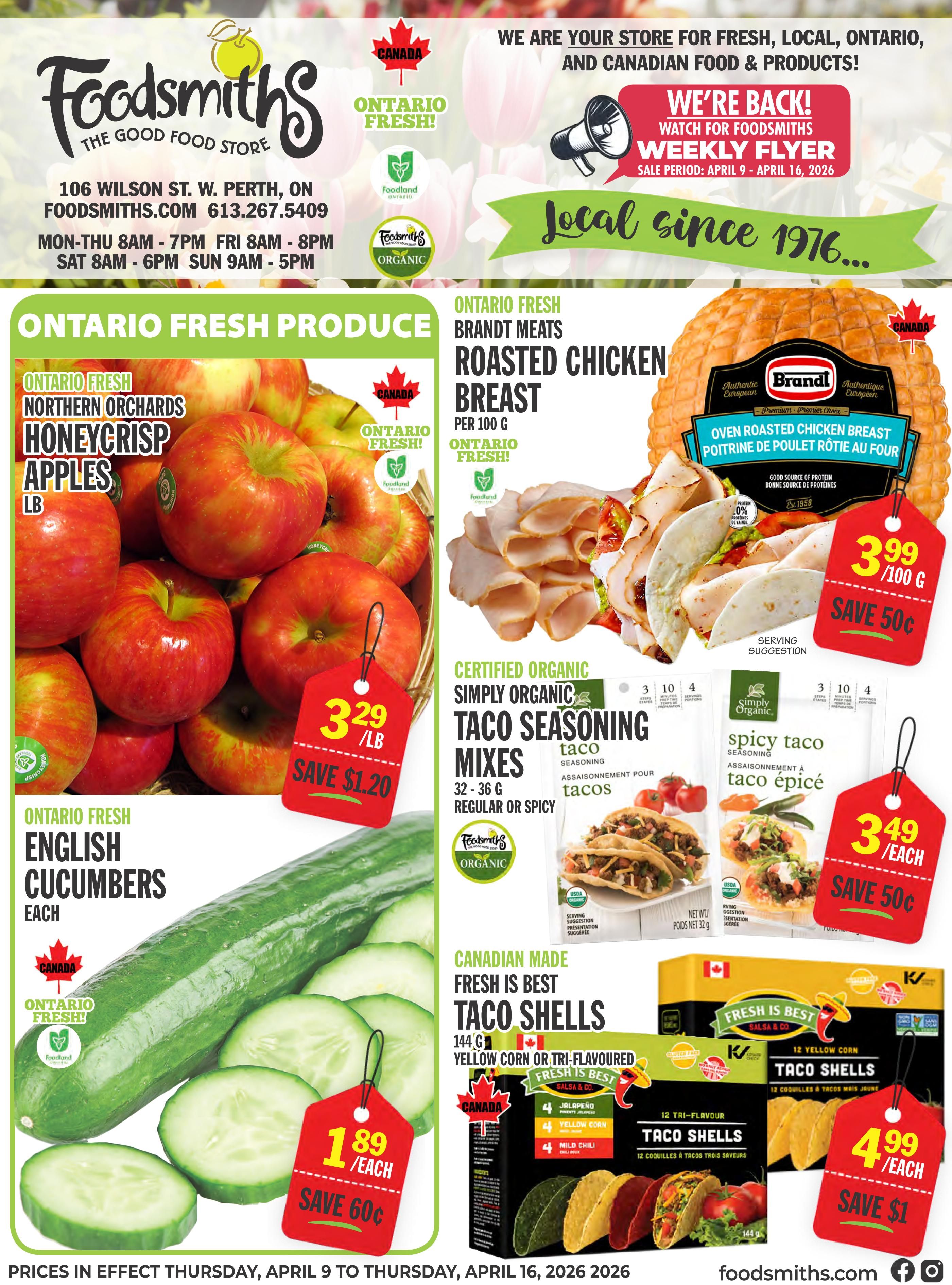 Foodsmiths - Weekly Flyer Specials - Valid from April 9 to 16, 2026 - Page 1