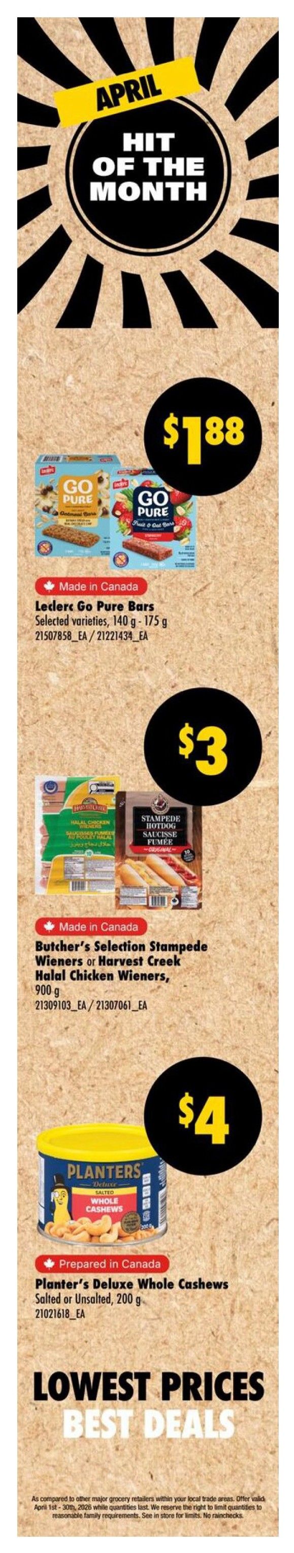 Wholesale Club flyer page 3 featuring summer specials. Save before the heatwave with Hellmann's Mayonnaise Club Pack 4L for $22.49. Get 3 for $10 or $5.99 each for Carver's Choice Bacon, 375g. Bubly 3 flavour variety pack, 24 x 355 mL, is $11.99. La Trappe Poutine Curds, 2kg, are $23.99. Royale Bathroom Tissue, 4x5 rolls, is $2. Coca-Cola or Canada Dry soft drinks, 24 x 500 mL, are $32.99 for Optimum members (non-members pay $39.99). Buy 10 Coca-Cola products from Apr. 30 - May 2 and get 1 free. Fresh Deals of the Week, valid for 7 days only from Thursday, April 23 to Wednesday, April 29, include Medium Ground Beef Tube, cryovac, variable weight, 13.87 kg, for $6.29/lb. Broccoli Crowns, product of Mexico/U.S.A., 9.04 kg, are $54.99. Red Onions, product of U.S.A., 25 lb, are $24.99. Become a Wholesale Club PC Optimum member for free.