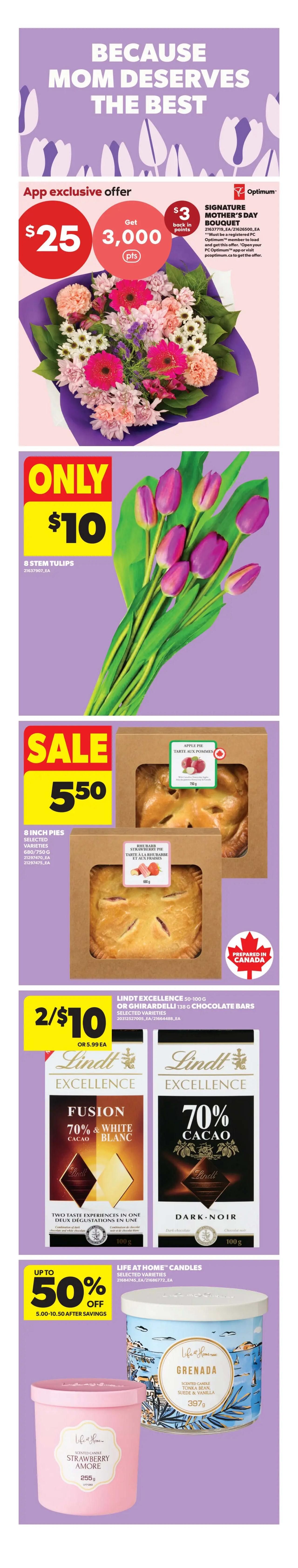 Real Canadian Superstore weekly flyer specials for Western Canada, page 4. Featured items include Pork Side Rib Portion on sale for $3.49/lb, Beef Brisket Portions for a hot deal of $7.88/lb, and Strawberries for $5.98/2 lb. Also available are No Name Marble Farmer's Cheese for $8.79, and Rooster Brand Scented Jasmine Rice 18.1 kg for $29.88. Oikos or Two Good Greek Yogurt is on sale for $3.50. Spend $300 or more and get up to $27.50 in value. PC Pacific White Shrimp is $8, D'Italiano Bread is $2.98, and Tostitos Tortilla Chips are $3.50. Christie Cookies are $2.49 (Members Price) or $2.99 (Non-Members Price), and Oreo cookies are also featured. Dr. Oetker Ristorante or Casa di Mama Pizza is $3.47. Bibigo Steamed Dumplings are on sale for $2.99. MadeGood Mornings, Bites or Granola Minis are $3 with a 250 Optimum points offer. Purex Bathroom Tissue (48 rolls) is $11.99. Jamieson Vitamins or Supplements are up to 50% off. The bottom section promotes subscribing to earn up to 20% back in points on popular essentials, with flyer prices effective from Thursday, May 7th to Wednesday, May 13th, 2026.
