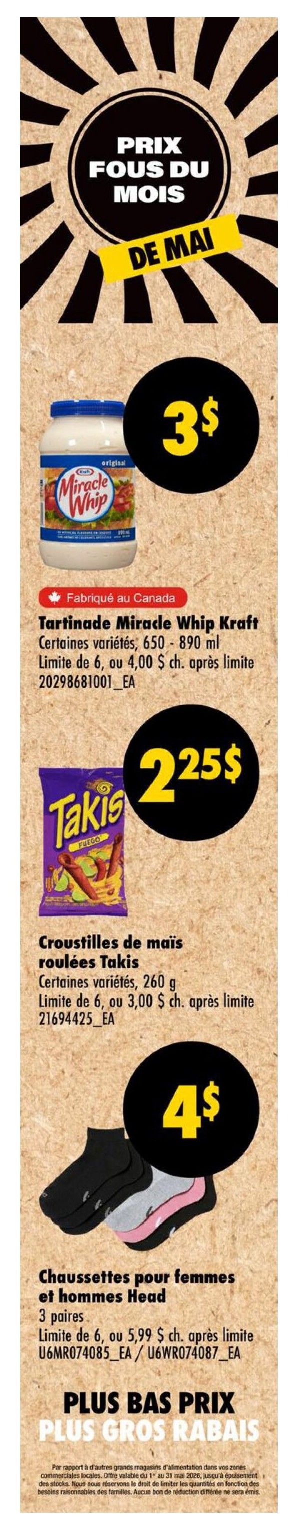 Wholesale Club flyer page 2 features fresh product specials valid for 7 days only, from Thursday, May 14 to Wednesday, May 20, 2026. Featured items include Donair Meat Cone, uncooked and frozen, priced at $179.99. Also available are 1 lb of Strawberries, product of U.S.A., for $4.49, and 25 lb of Red Onions, product of U.S.A., for $20.99.