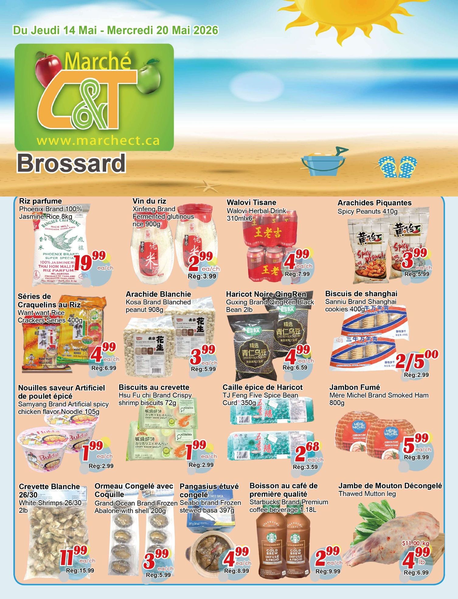 C&T Supermarket - Brossard - Weekly Flyer Specials - Valid from May 14 to 20, 2026 - Page 1
