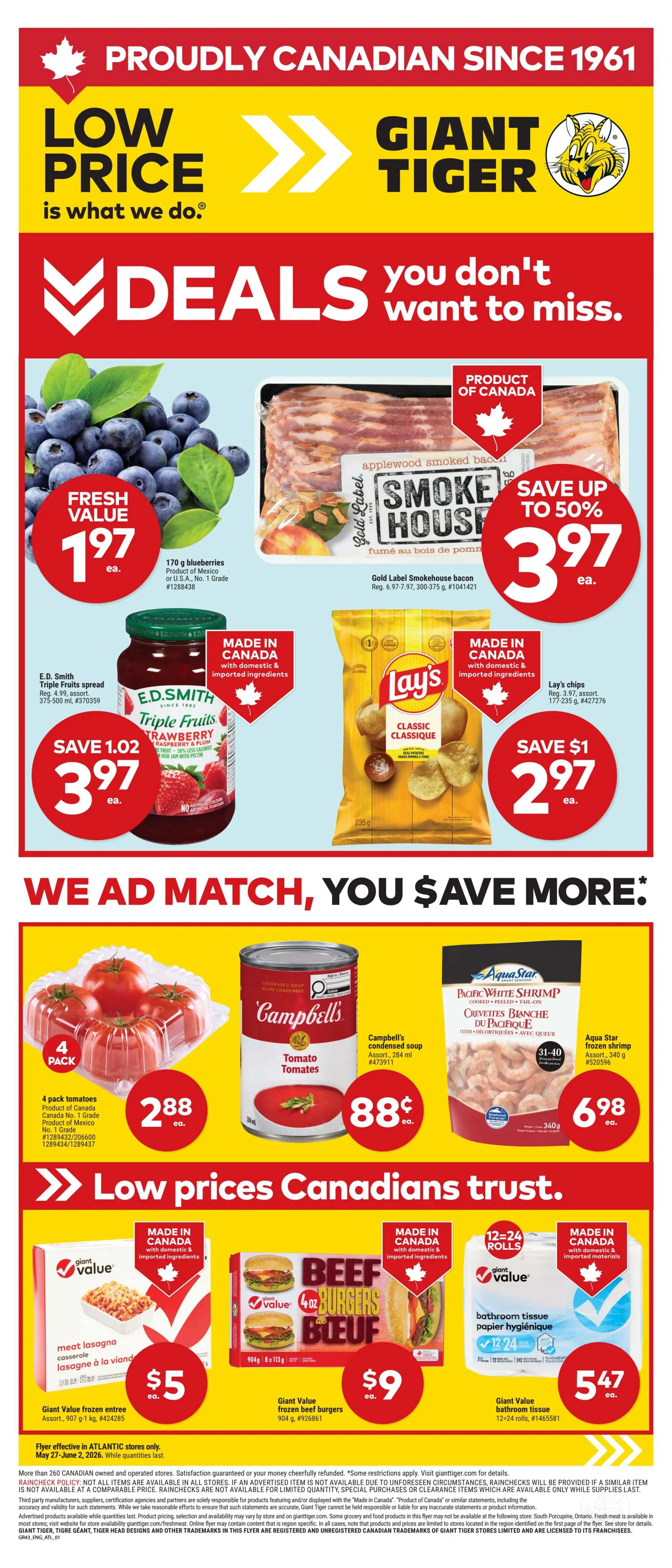 Giant Tiger - Atlantic Canada - Weekly Flyer Specials - Valid from May 27 to June 2, 2026 - Page 1