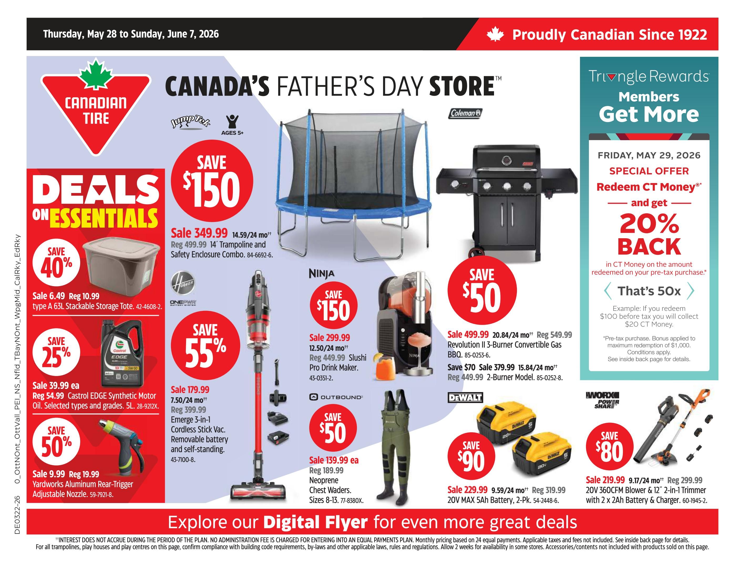 Canadian Tire - Atlantic Canada - Flyer Specials - Valid from May 28 to June 7, 2026 - Page 1