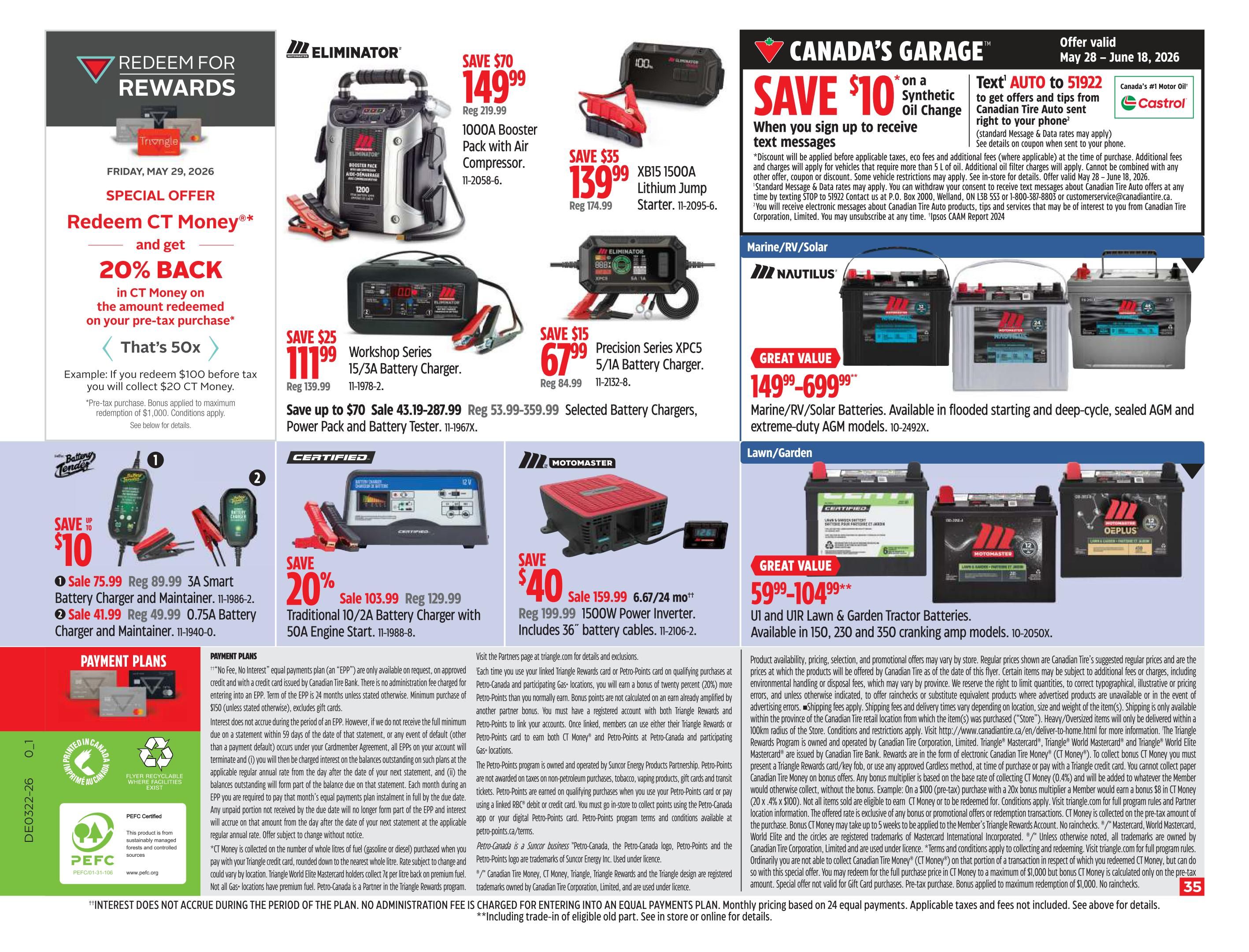 Canadian Tire - Atlantic Canada - Flyer Specials - Valid from May 28 to June 7, 2026 - Page 34