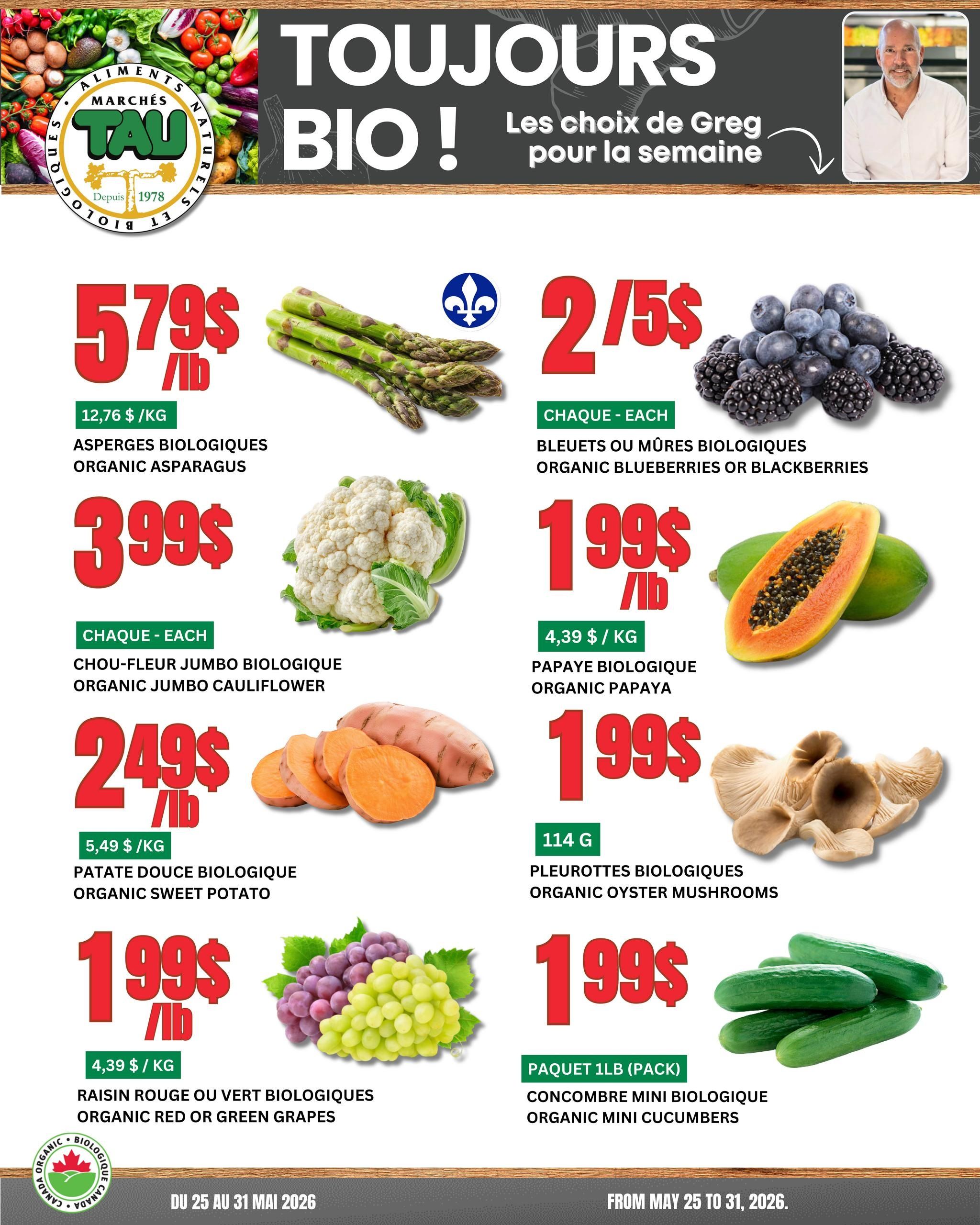 Marches TAU - Weekly Flyer Specials - Valid from May 25 to 31, 2026 - Page 1
