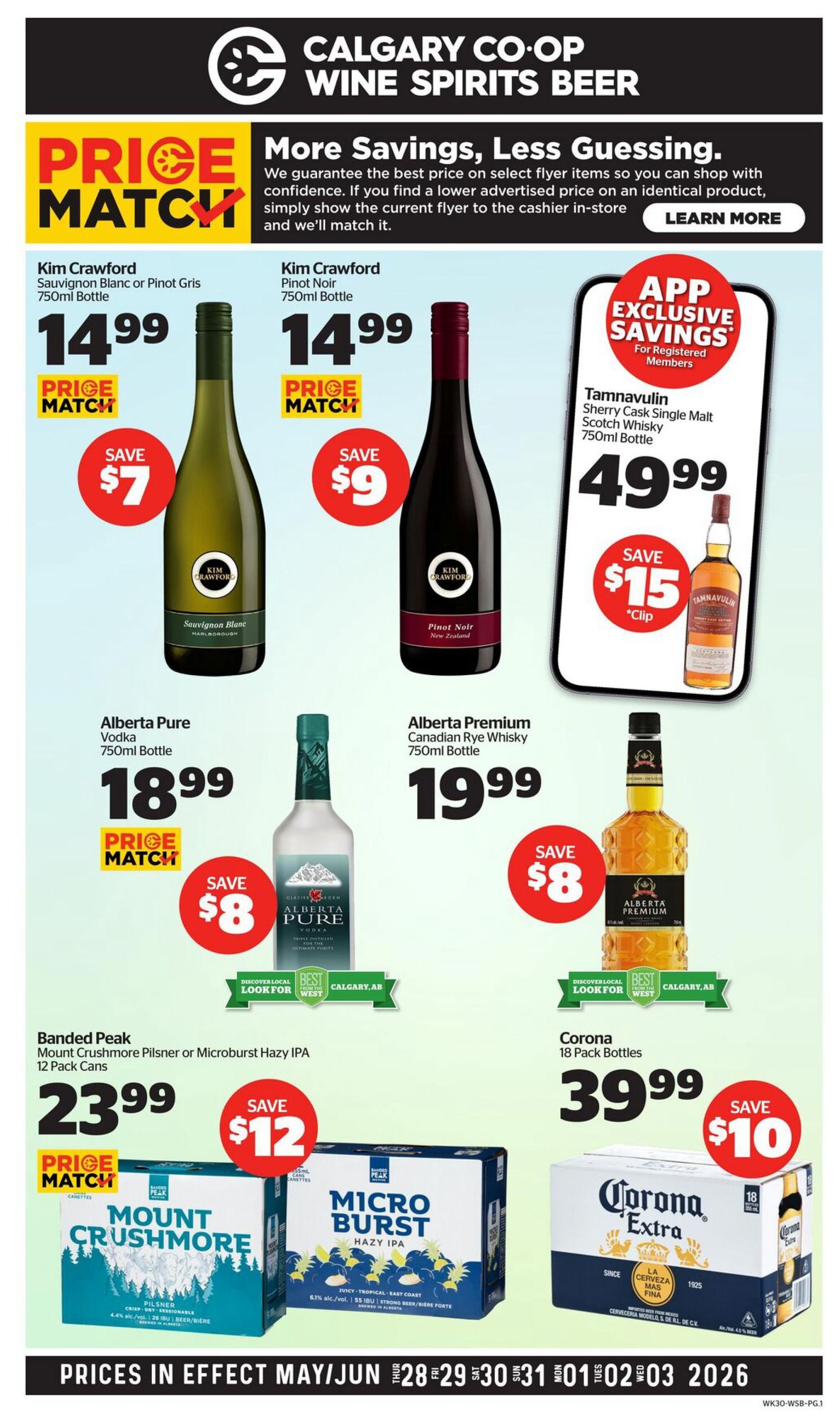 Calgary Co-op - Wine Spirits Beer - Valid from May 28 to June 3, 2026 - Page 1