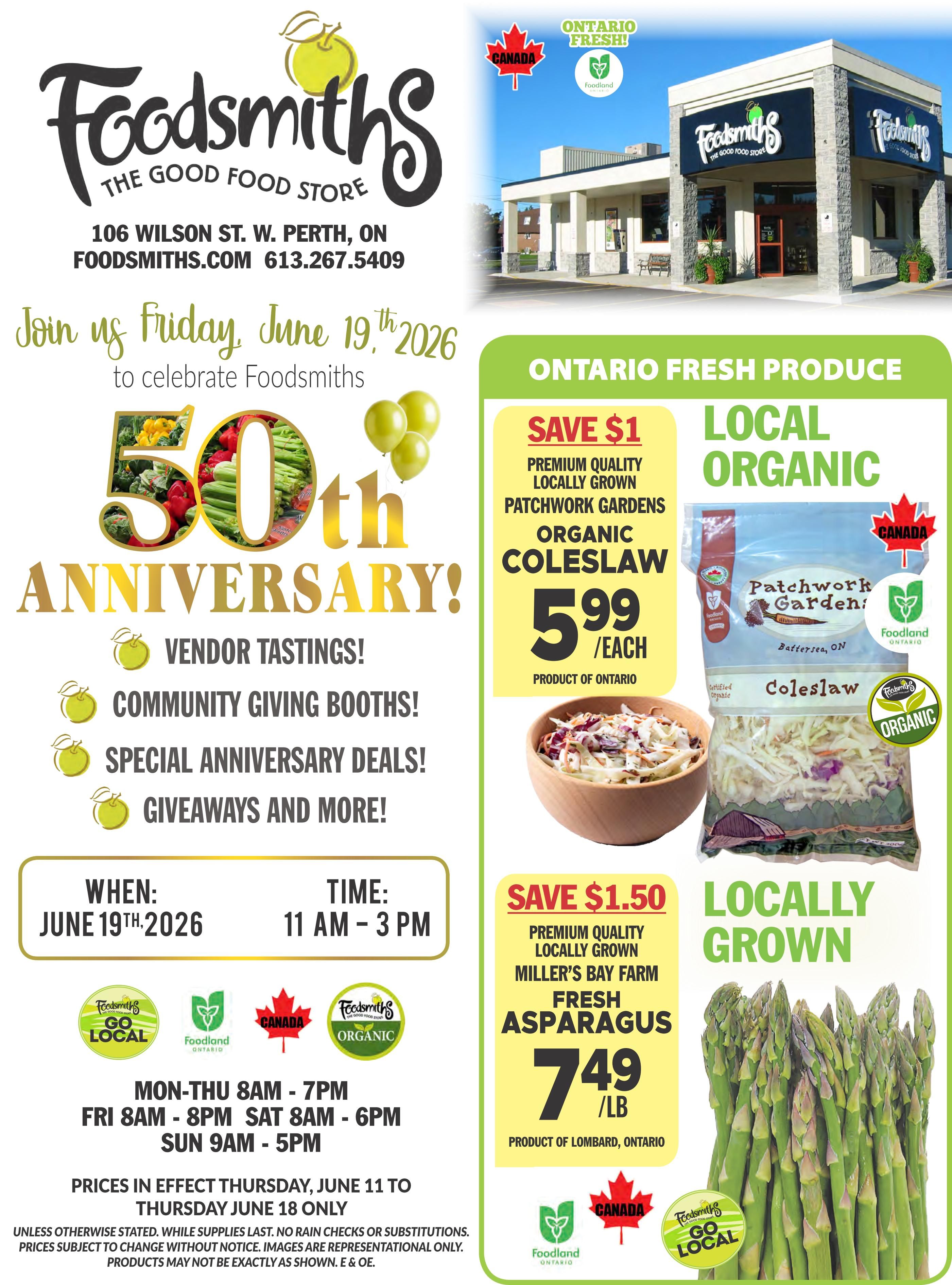 Foodsmiths - Weekly Flyer Specials - Valid from June 11 to 18, 2026 - Page 1