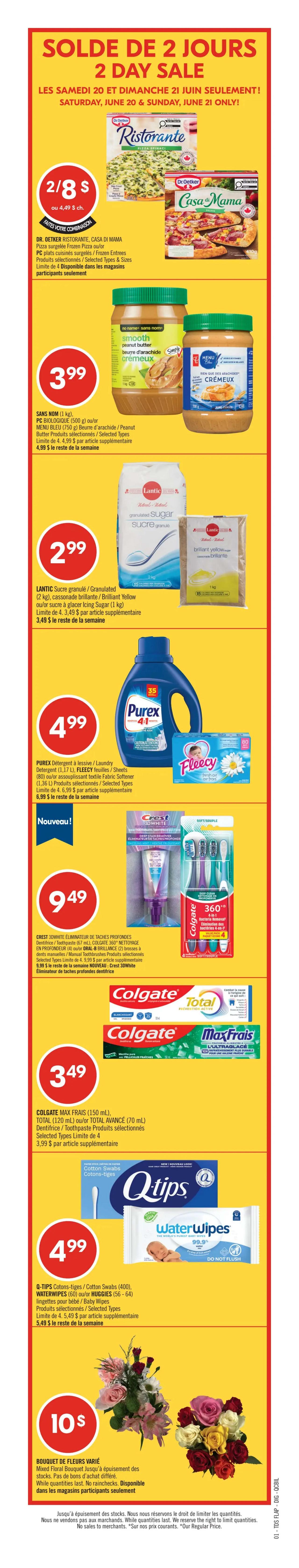 Pharmaprix Weekly Flyer Specials, Page 4. Features Father's Day promotions valid June 20-25. Limited time offers for Saturday, June 20 & Sunday, June 21 include Selected Fragrance Singles or Gift Sets for $21.99, Apple AirPods (4th Generation with Active Noise Cancellation & Charging Case) for $250.54 with 30,000 Optimum points (value of $30), and Apple AirPods Pro (3rd Generation with Charging Case) for $330.54 with 50,000 Optimum points (value of $50). From Saturday, June 20 to Thursday, June 25, find Selected Ralph Lauren Fragrances for $39.99. Pharmaprix Beauty Fragrance Discovery Collection For Him is $148. Save up to 25% off on Oral-B Rechargeable Toothbrush, Crest 3DWhite Whitestrips, or Listerine Total Care Mouthwash/Rinse. Save up to 25% off on BIC Hybrid Systems Razor, Bulldog Beard or Skin Care Products. Save up to 15% off on Life Brand Interdental Toothpicks, Philips Sonicare 4500 Rechargeable Toothbrush, or Burt's Bees Lip Balms. Spend $100 and get 10,000 Optimum points (value of $10) with Golf Town or Uber gift cards. Also features Uber Eats gift card.