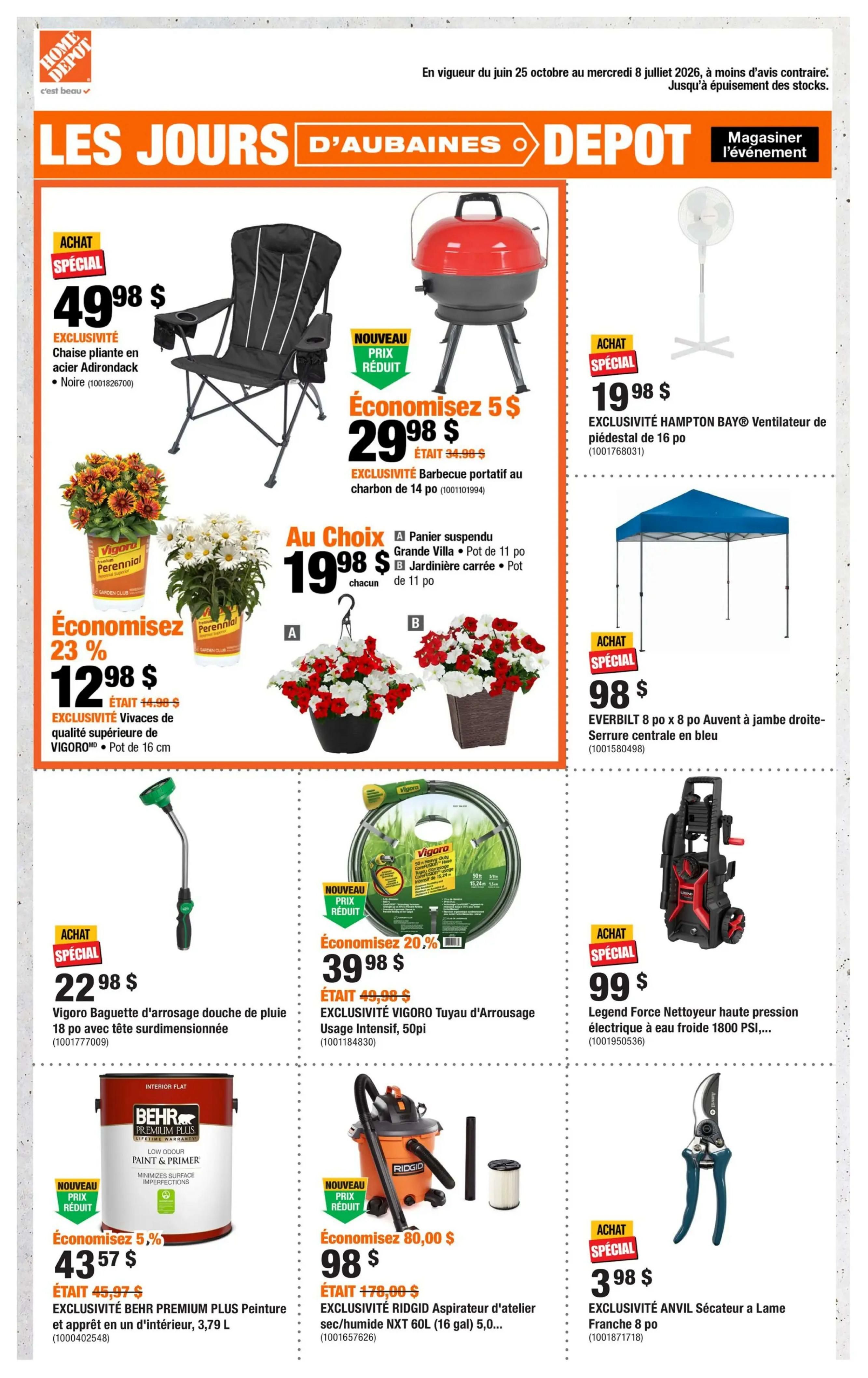 Home Depot - Quebec - Flyer Specials - Valid from June 25 to July 8, 2026 - Page 1