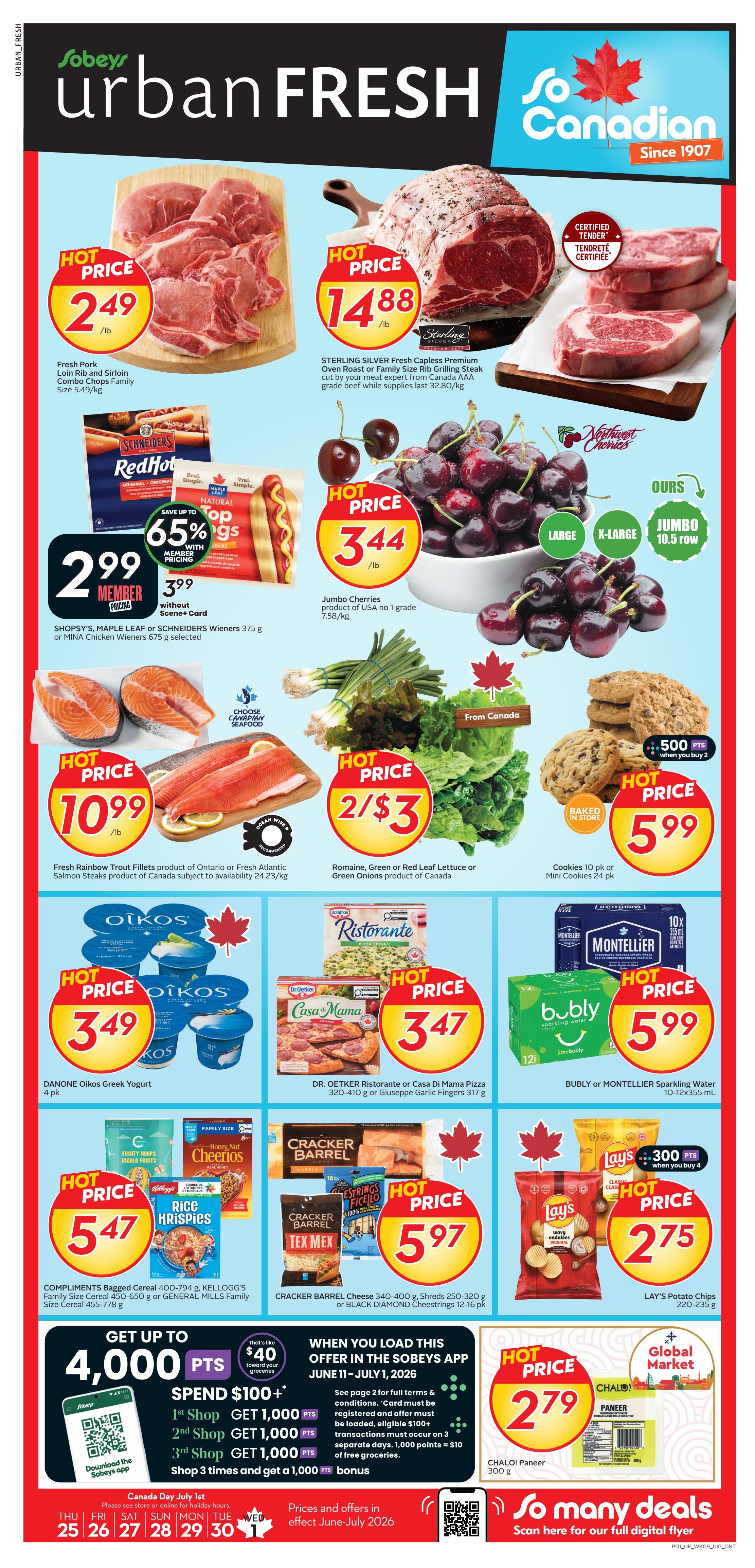 Sobeys - Urban Fresh - Weekly Flyer Specials - Valid from June 25 to July 1, 2026 - Page 1