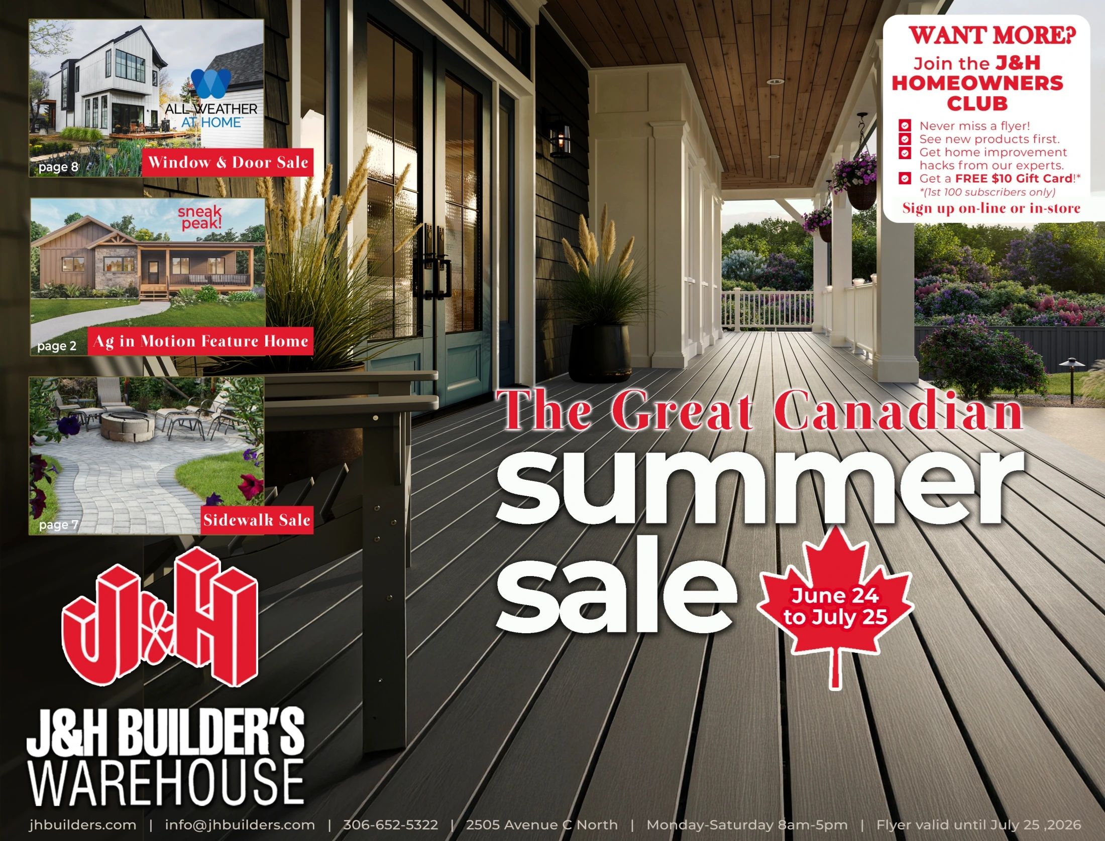 J&H Builder's Warehouse - Flyer Specials - Valid from June 24 to July 25, 2026 - Page 1
