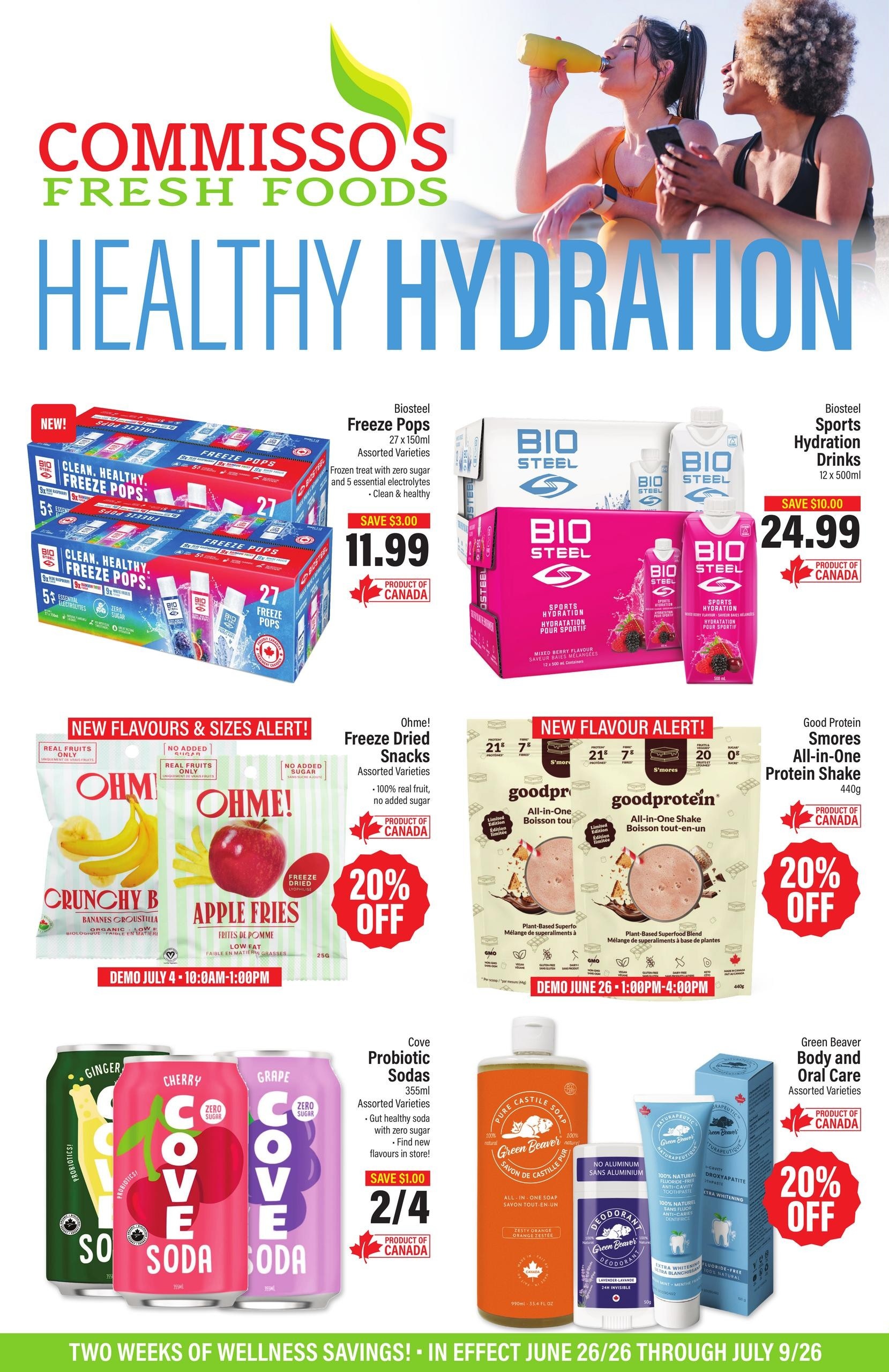 Commisso's Fresh Foods - Foods Wellness Flyer Savings - Valid from June 26 to July 9, 2026 - Page 1