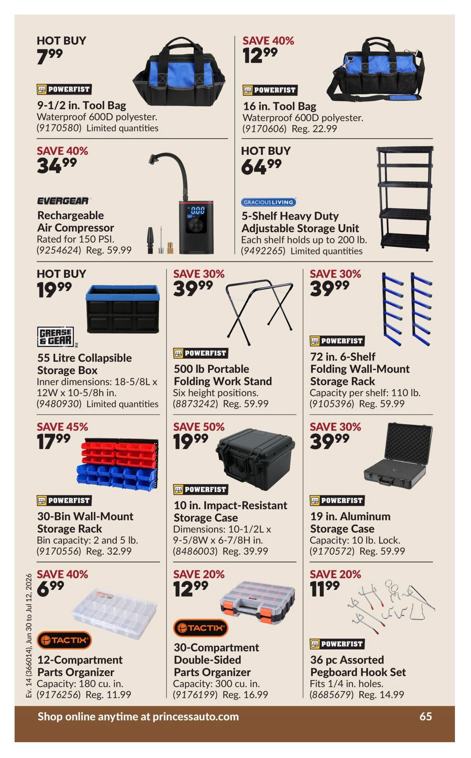 Princess Auto - Flyer Specials - Valid from June 30 to July 12, 2026 - Page 70