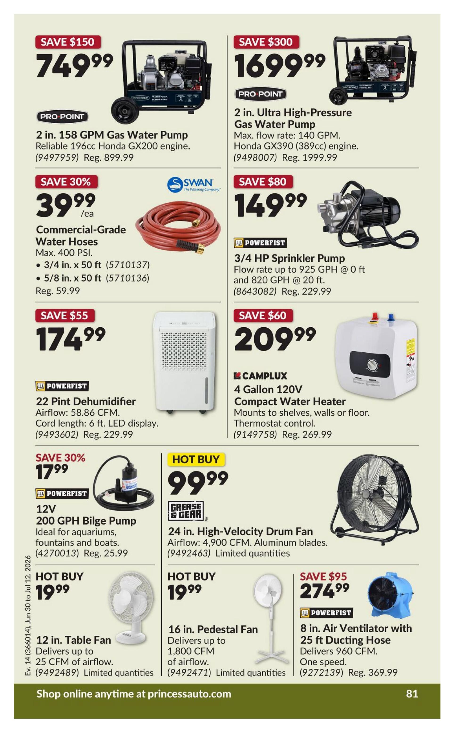 Princess Auto - Flyer Specials - Valid from June 30 to July 12, 2026 - Page 86