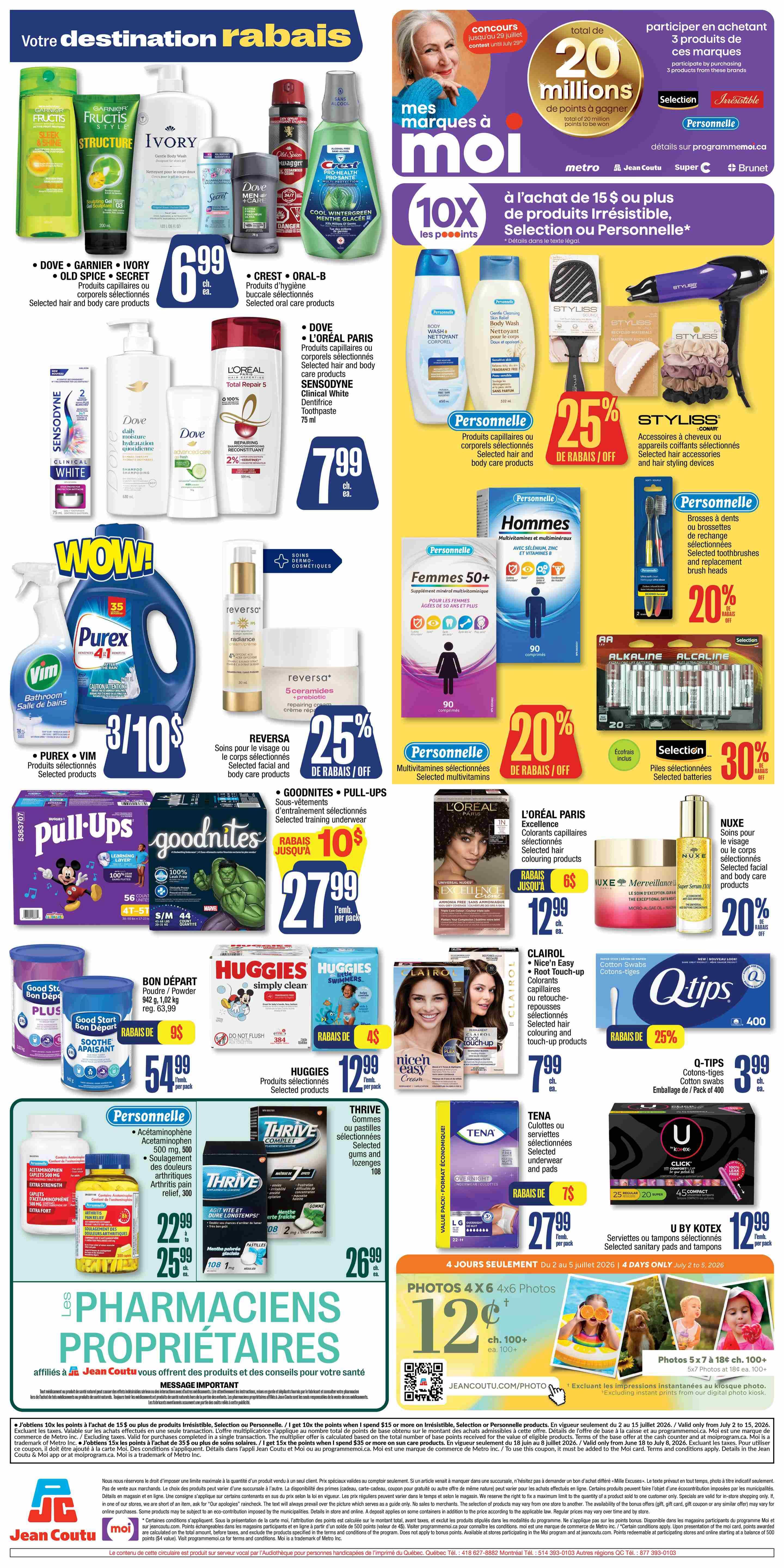 Jean Coutu - Quebec - Weekly Flyer Specials - Valid from July 2 to 8, 2026 - Page 2