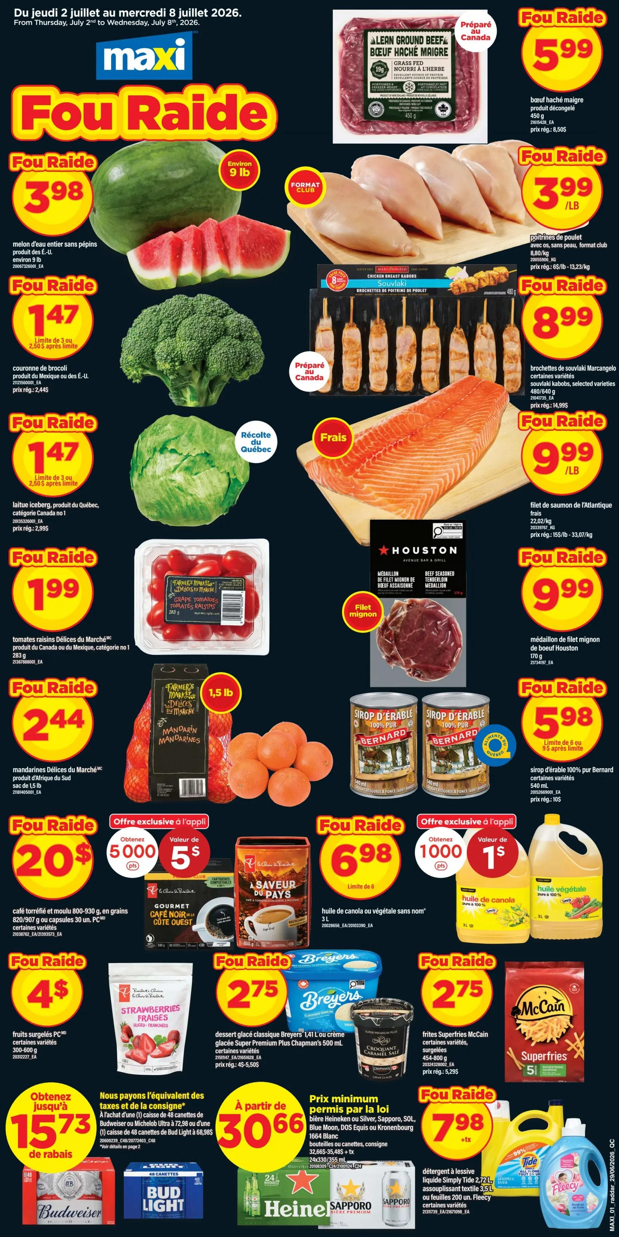 Maxi - Weekly Flyer Specials - Valid from July 2 to 8, 2026 - Page 1