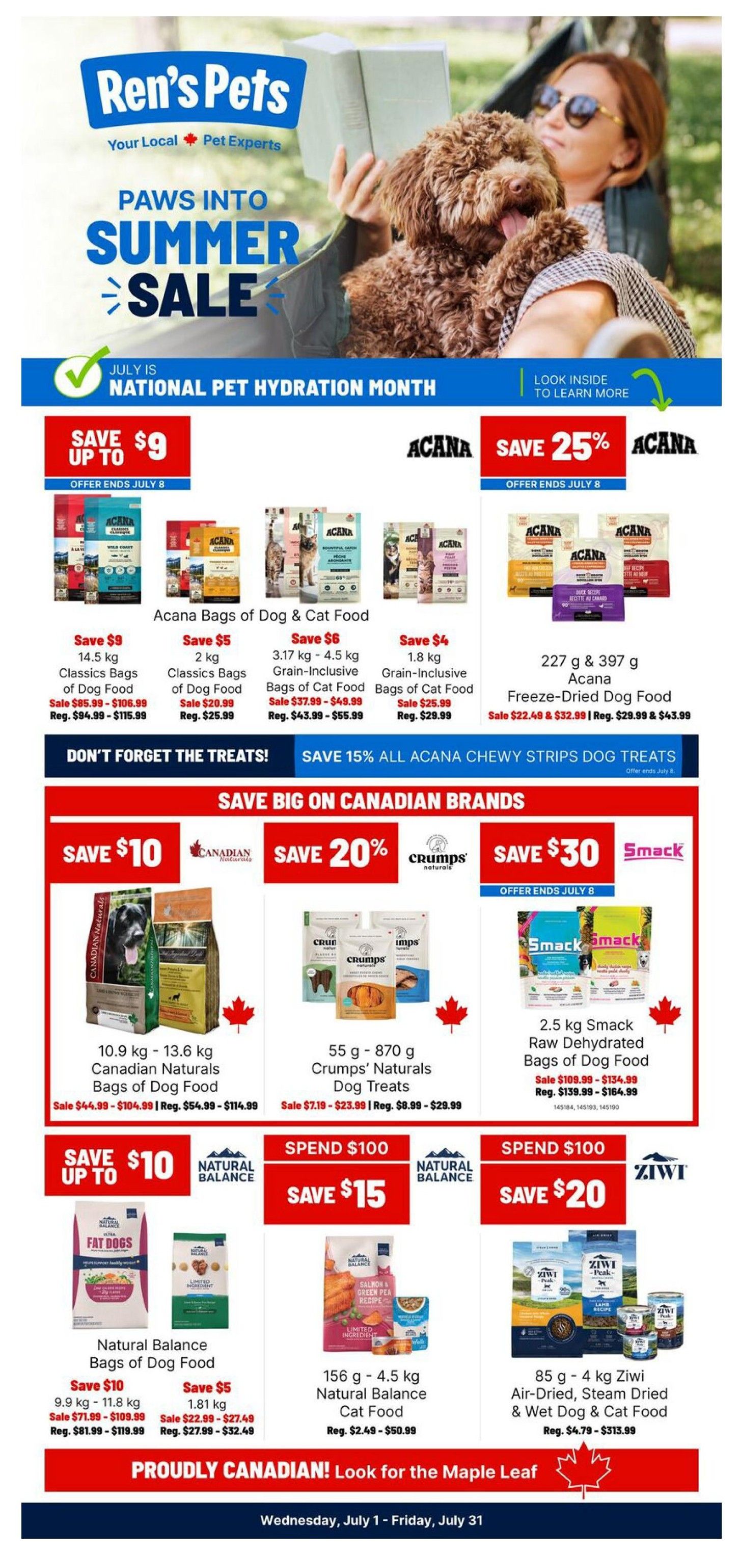 Ren's Pets - Summer Sale - Valid from July 1 to 31, 2026 - Page 1