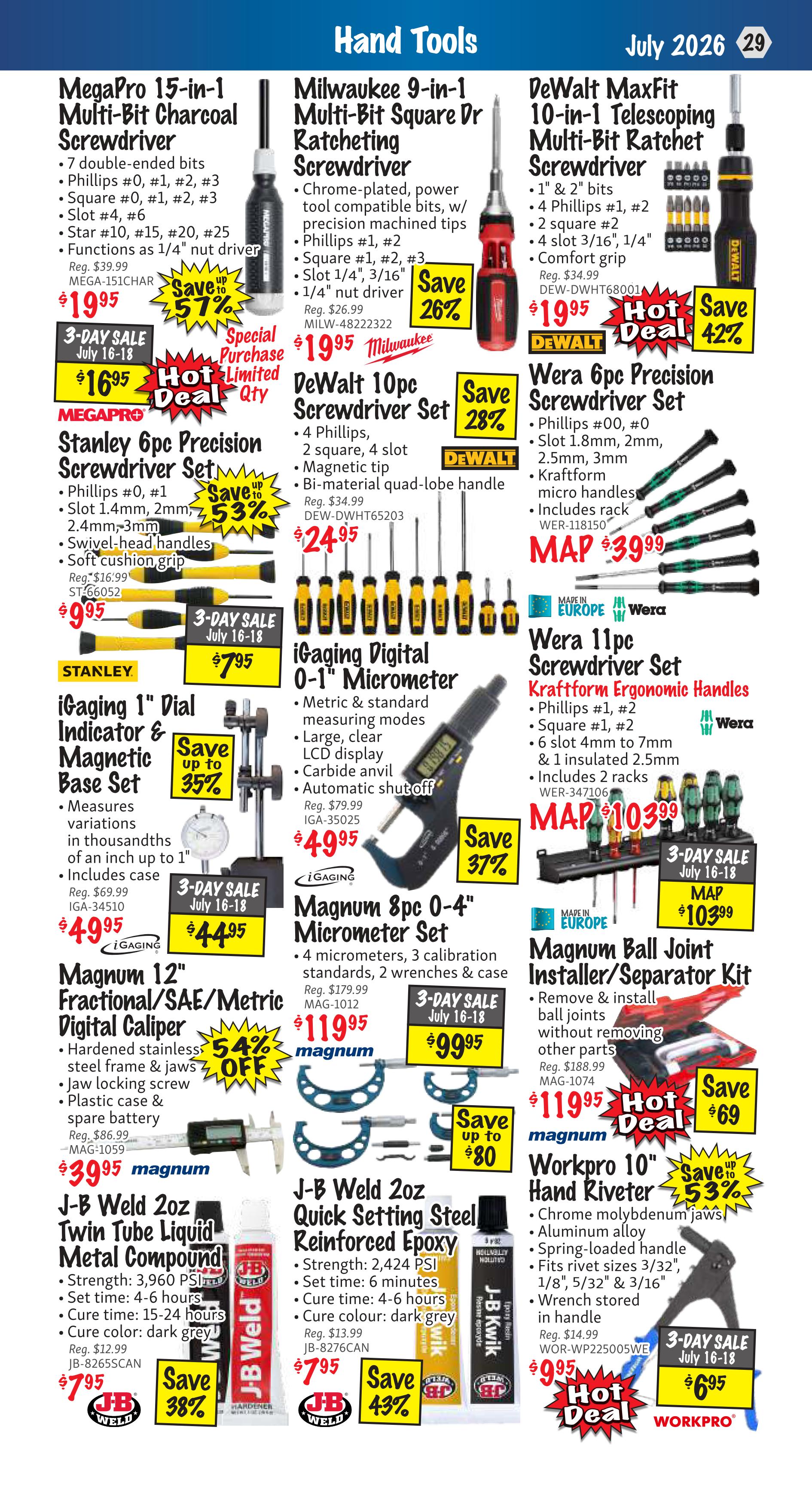 KMS Tools - Flyer Specials - Valid from July 1 to 31, 2026 - Page 29