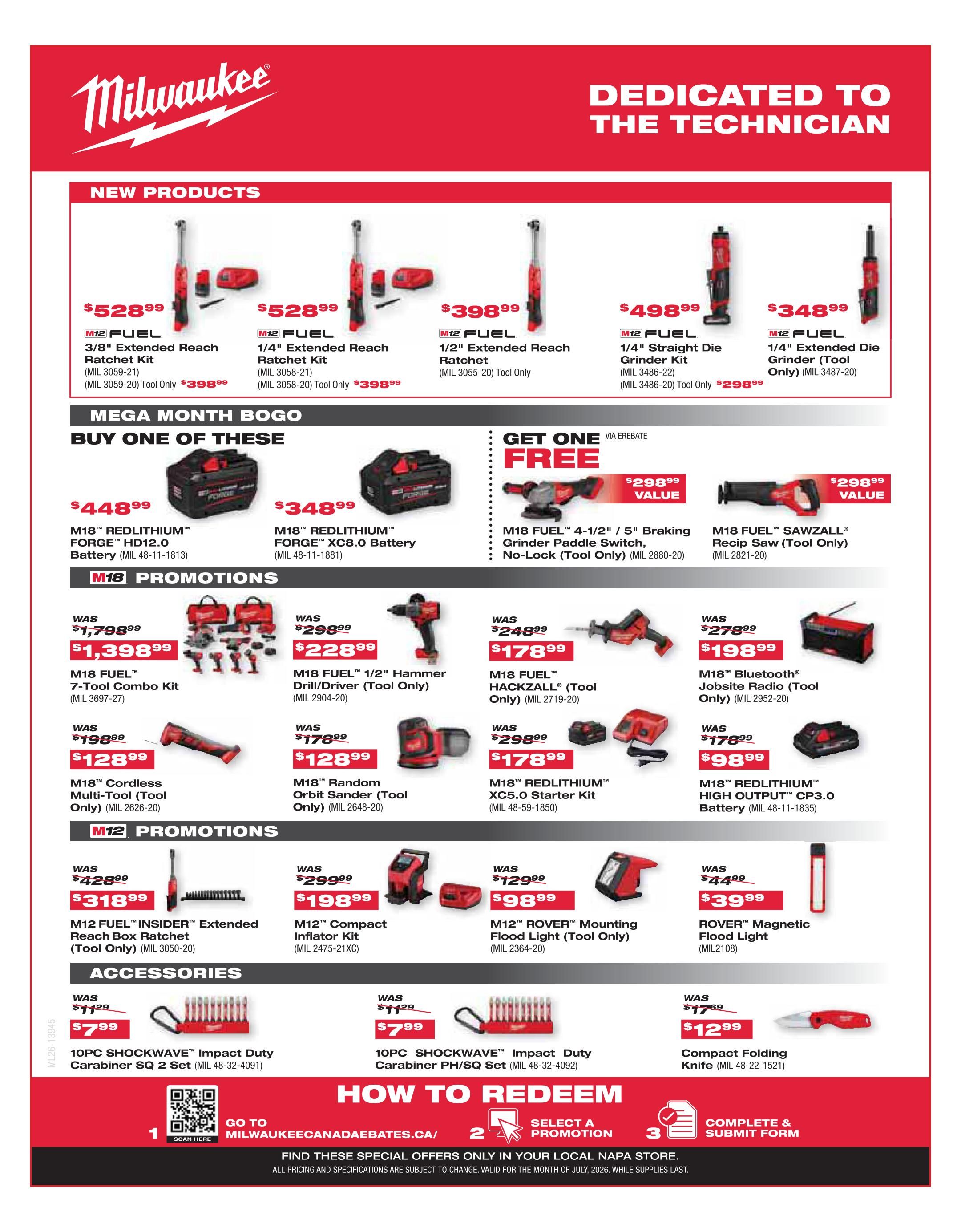 NAPA Auto Parts - Flyer Specials - Valid from July 1 to 31, 2026 - Page 6