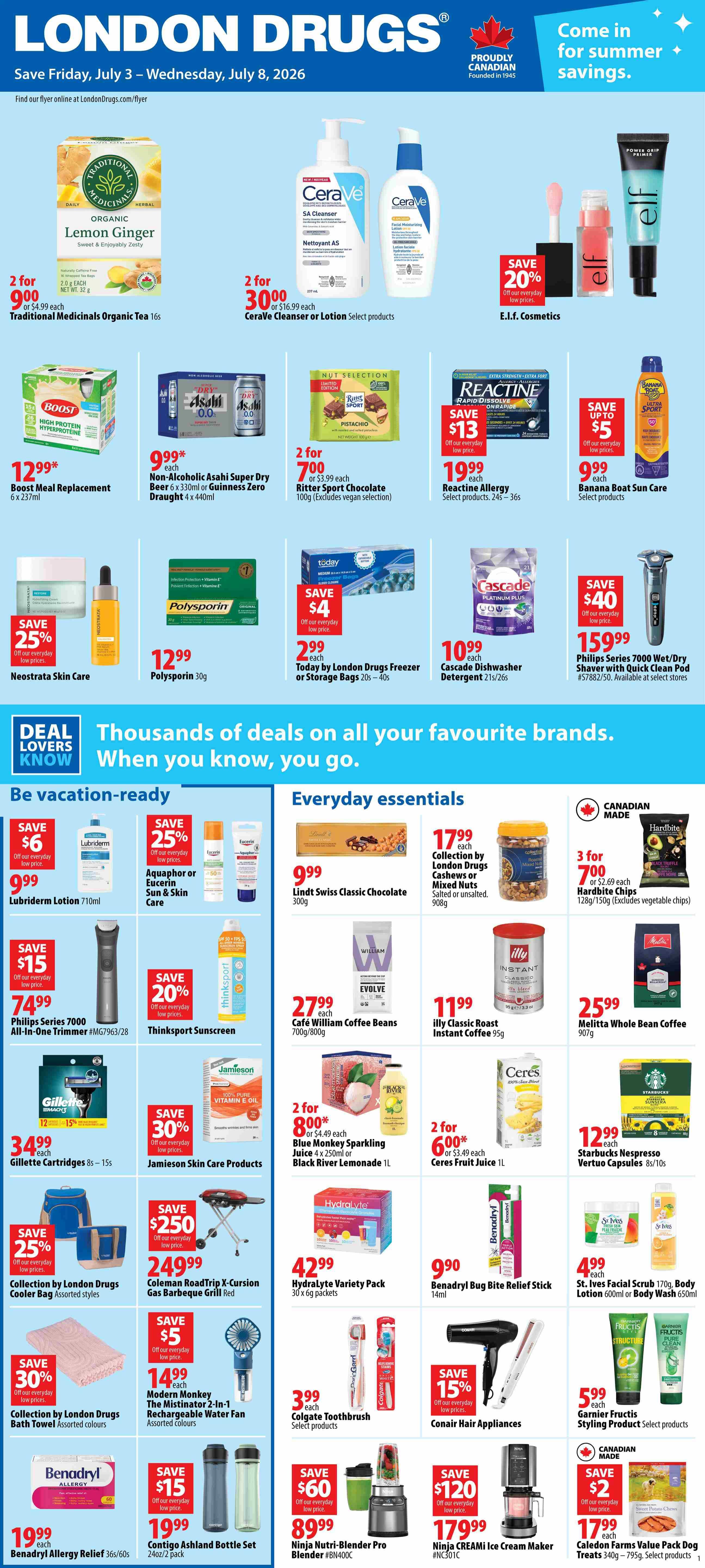 London Drugs - Weekly Flyer Specials - Valid from July 3 to 8, 2026 - Page 1