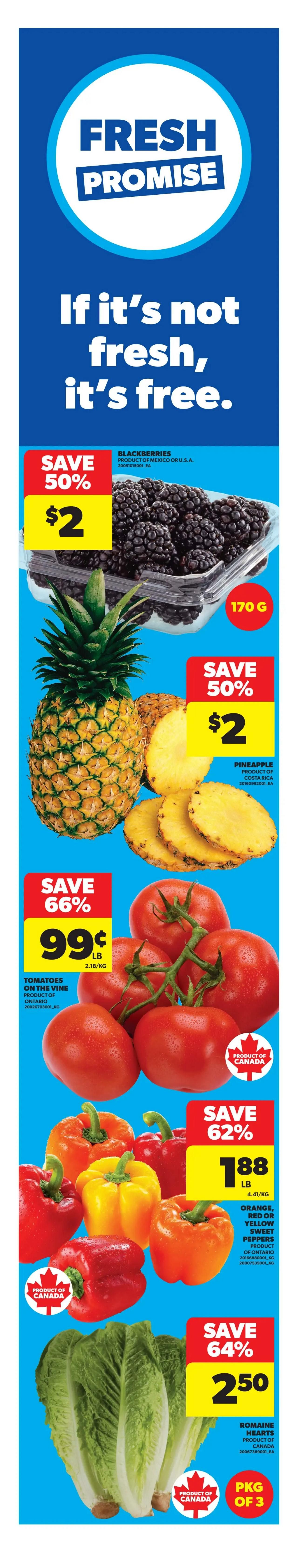 Real Canadian Superstore flyer page 6 features President's Choice top picks. Get PC Kettle Cooked or Rippled Kettle Potato Chips, selected varieties, 200g for only $2.50. App exclusive offer: Spend $5 and get 1,000 Optimum points back on PC Loads of Novelties Ice Cream Bars, selected varieties, 4's. Also, spend $5.50 and get 1,000 Optimum points back on PC All Butter Ready to Bake Croissants, selected varieties, 312-360g. App exclusive offer: Spend $1 and get 1,000 Optimum points back when you buy 4 PC Nutrition First Canned Cat Food, selected varieties, 85g. App exclusive offer: Spend $20 and get 4,000 Optimum points back on PC Bathroom Tissue, 30=100 rolls, club size.