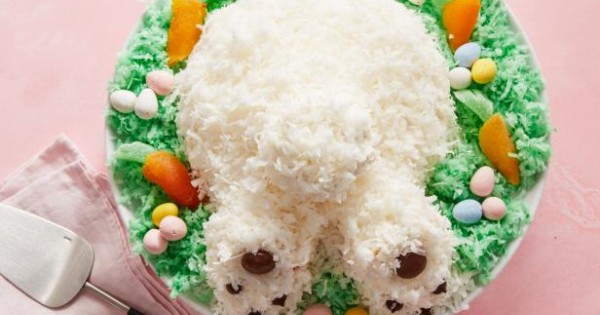 Coconut Bunny Butt Cake