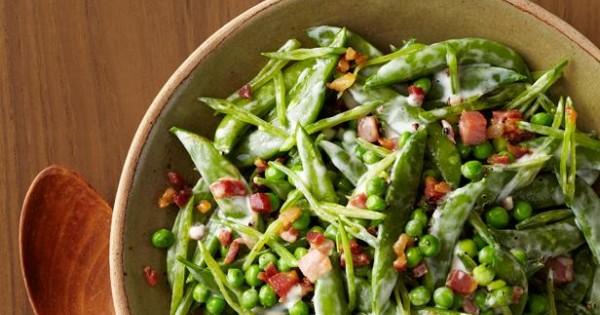 Creamy Spring Peas With Pancetta