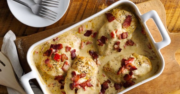 5-Ingredient Smothered Chicken Bake