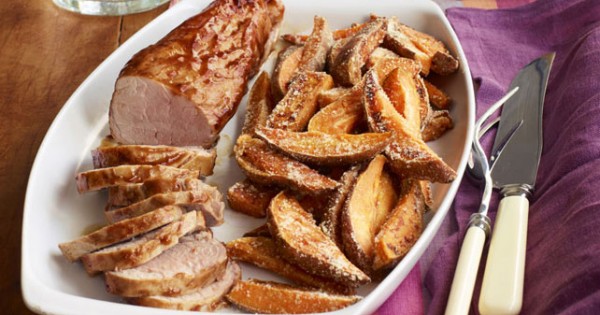 BBQ Pork Tenderloin & Sweet Potato Fries