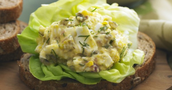 Dill & Caper Egg Salad Sandwich
