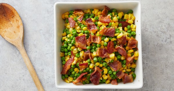 Peas and Corn with Thyme Butter