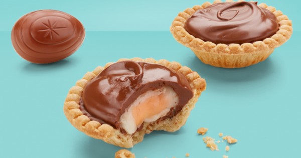 Cadbury Creme Egg inspired Easter Tarts