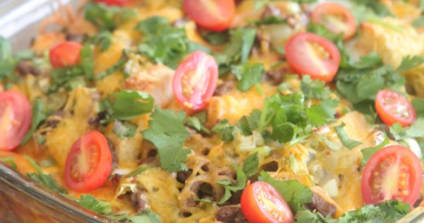 Overnight Mexican Breakfast Casserole