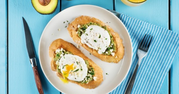 Herbed Avocado Toast with Poached Egg