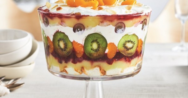 Lemon Cranberry Greek Yogourt Trifle