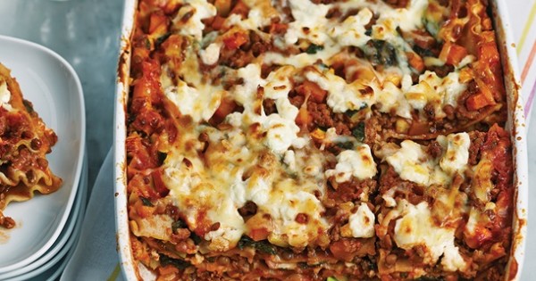 Beef Lentil and Squash Lasagna