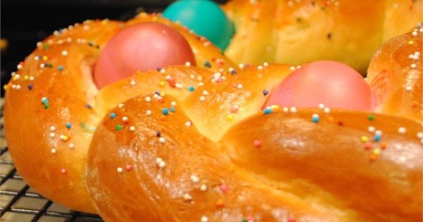 Braided Easter Egg Bread
