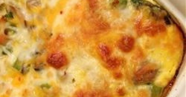 Overnight Asparagus Mushroom Strata