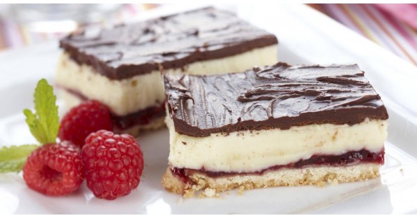 Chocolate Raspberry Layer Bars
