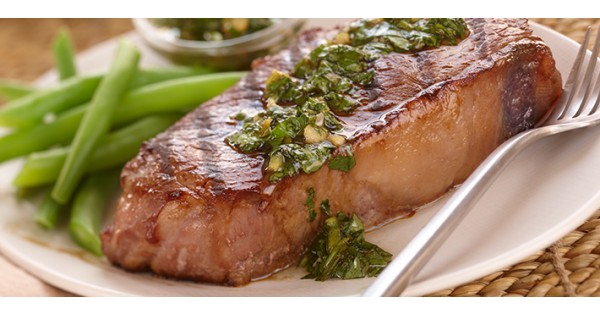 Asian Grilled Steaks with Spicy Herb Sauce