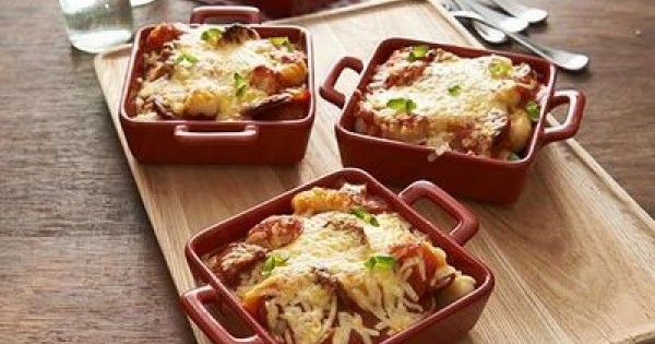 Cheesy Chorizo Bolognese Gnocchi